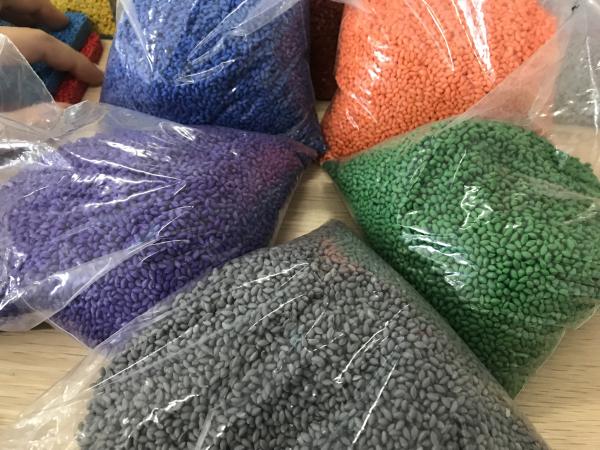 Buy cheap Rice Shape Odorless Colored Rubber Granules Flooring from wholesalers