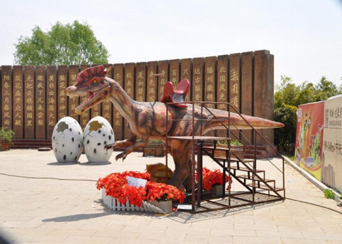 Kiddies Lovely Large Ride On Dinosaur For Playground / Shopping Mall / Zoo Park