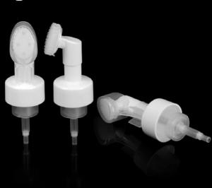 Wholesale 43mm Foam Bottle Brush Silicone Face Wash With Brush Facial Cleanser Brush Pump from china suppliers