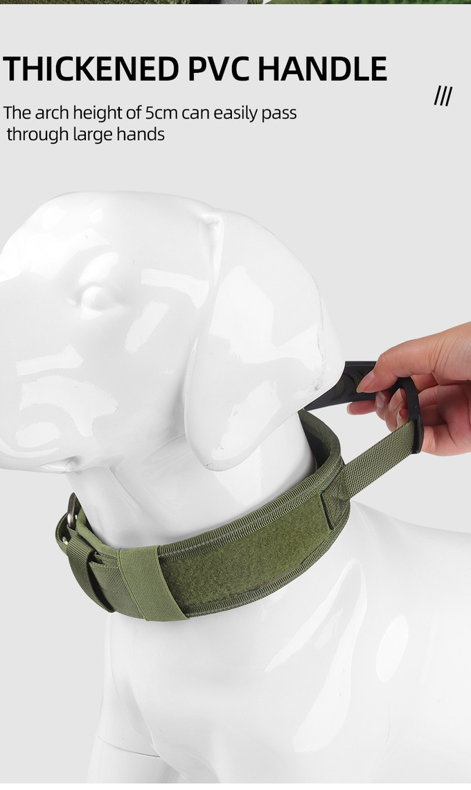 Pet Adjustable Tactical Dog Collar Reflective Thickened Nylon Collar