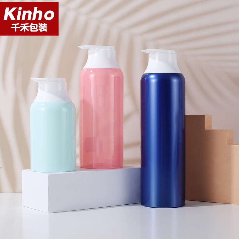 32MM 350ML 750ML Round Shouder Empty Lotion Containers 4cc Pump Cylindrical 500ml Pet Spray Bottle Shampoo Body Wash