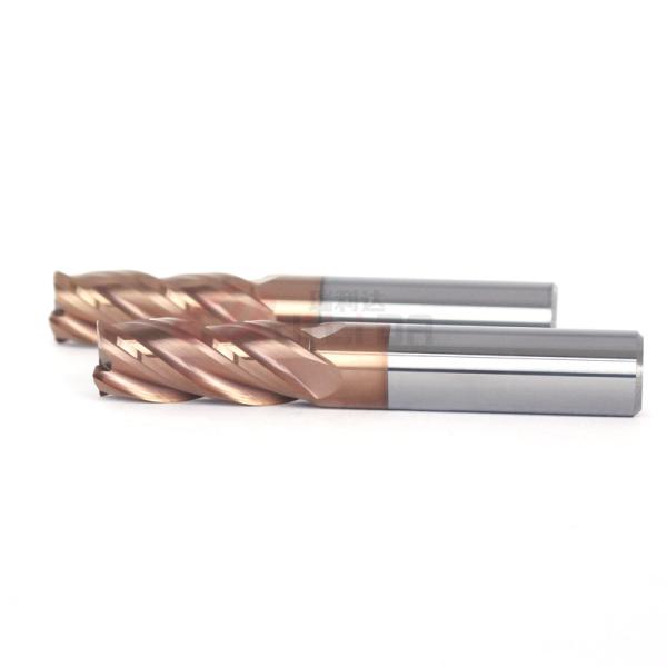 Buy cheap Bull Endmill 4 Flutes Solid Carbide Corner Radius End Mills HRC55 from wholesalers
