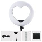 96w Rechargeable Heart Ring Light Battery power 18 Inch LED Selfie Ring Light