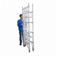 Buy cheap Mobile Aluminium Scaffold Tower Folding Scaffolding Tower With 4M Scaffolding product