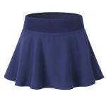 Girl ruffled short tennis skirt prevents walking out of gym shorts
