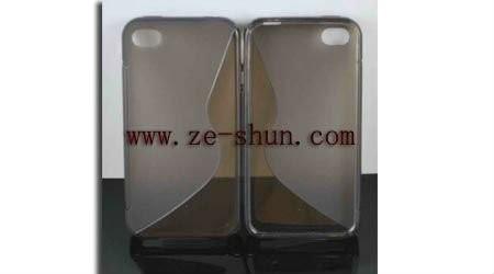 Fashion design mobile phone silicone cases / IPhone 4 / 4s silicone case grey A