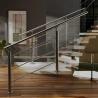 Buy cheap Solid Stainless Steel Handrails with 6mm Side Steel Thickness for Glass Railings from wholesalers