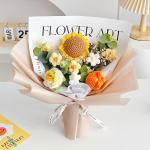 Handcrafted Sunflower and Rose Bouquet Perfect for Mother's Day or Valentine's