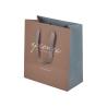 Buy cheap Brown Gray Art Paper Packaging Bags 0.27mm With Woven Handle from wholesalers