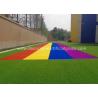 Buy cheap Colorful Rainbow Artificial Grass Turf 30mm For Kindergarten School Playground from wholesalers