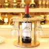 Buy cheap Modern Bamboo Wood Hanging Wine Rack Natural Color 20-50mm Thickness from wholesalers