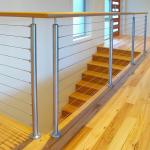 Building Stainless Steel Cable Railing Systems Balcony Wire Polished Finish For