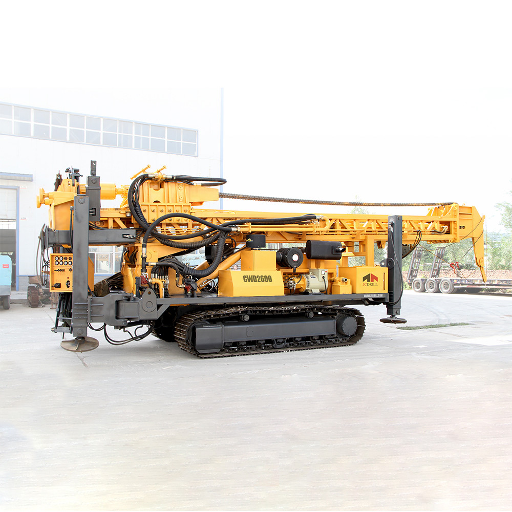 CWD2600 Deep Borewell Crawler Drilling Rig Fully Hydraulic System JCDRILL