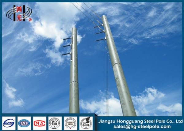 Buy cheap Electric Power Transmission Steel Utility Poles Custom Color For 3mm Thickness from wholesalers