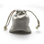 Attractive Style Fabric Jewelry Pouches Natural Printed Environmental Friendly