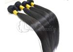 24'' Silky Straight 5A Virgin Brazilian Hair Natural Black Color No Tangle