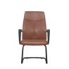 Buy cheap 25mm Tube Real Leather Fabric Executive Office Chair Furniture ODM from wholesalers