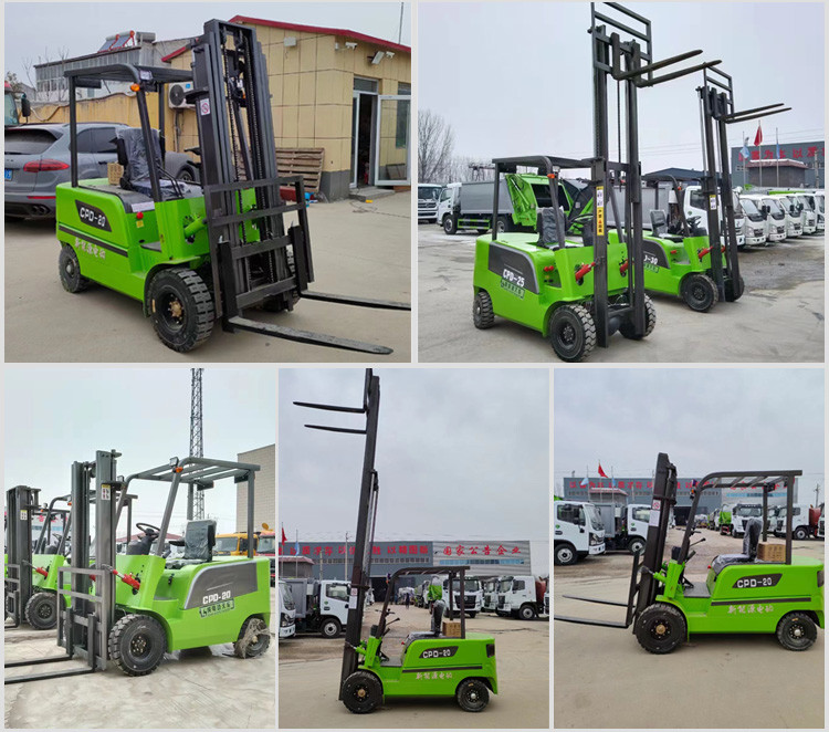 Electric Counterbalance 2 Ton Electric Forklift With Triplex Mast