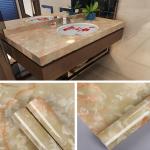 0.60m *5m Marble Vinyl Adhesive Wallpaper for Furniture Table Stickers in Modern