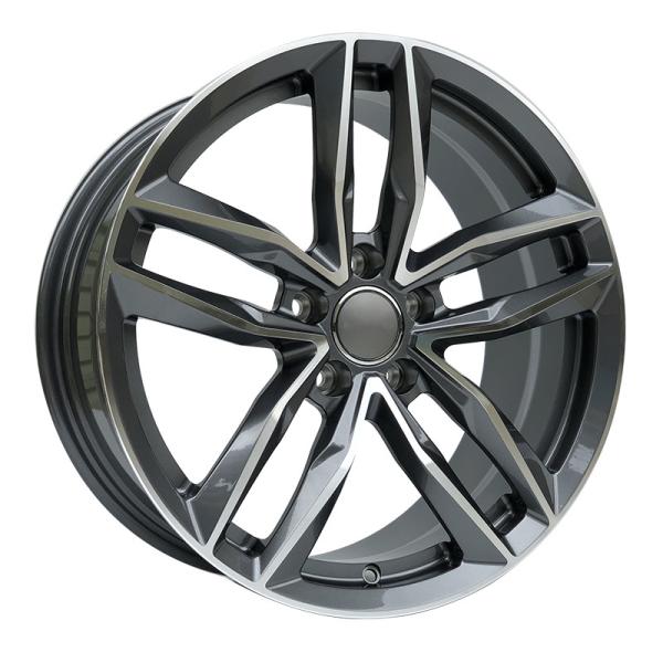 Buy cheap Aluminum Replica 17 18 19 Inch Alloy Wheels Audi Split 5 Spoke Wheels 57.1/66.6 from wholesalers