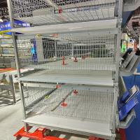 Buy cheap Modern Poultry Battery Cage , SGS 3/4 Floors 150 Broiler Chicken Farming product