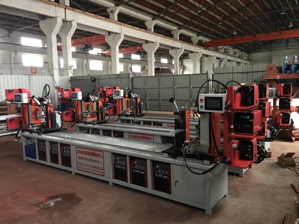 Buy cheap Assemble Shelf Auto Pipe Welding Machine 3 Faces / 4 Faces Goods Shelf Beam Welding from wholesalers