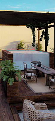 18Ft Above Ground Swimming Pool with Metal Frame and Acrylic Window in Transparent Color