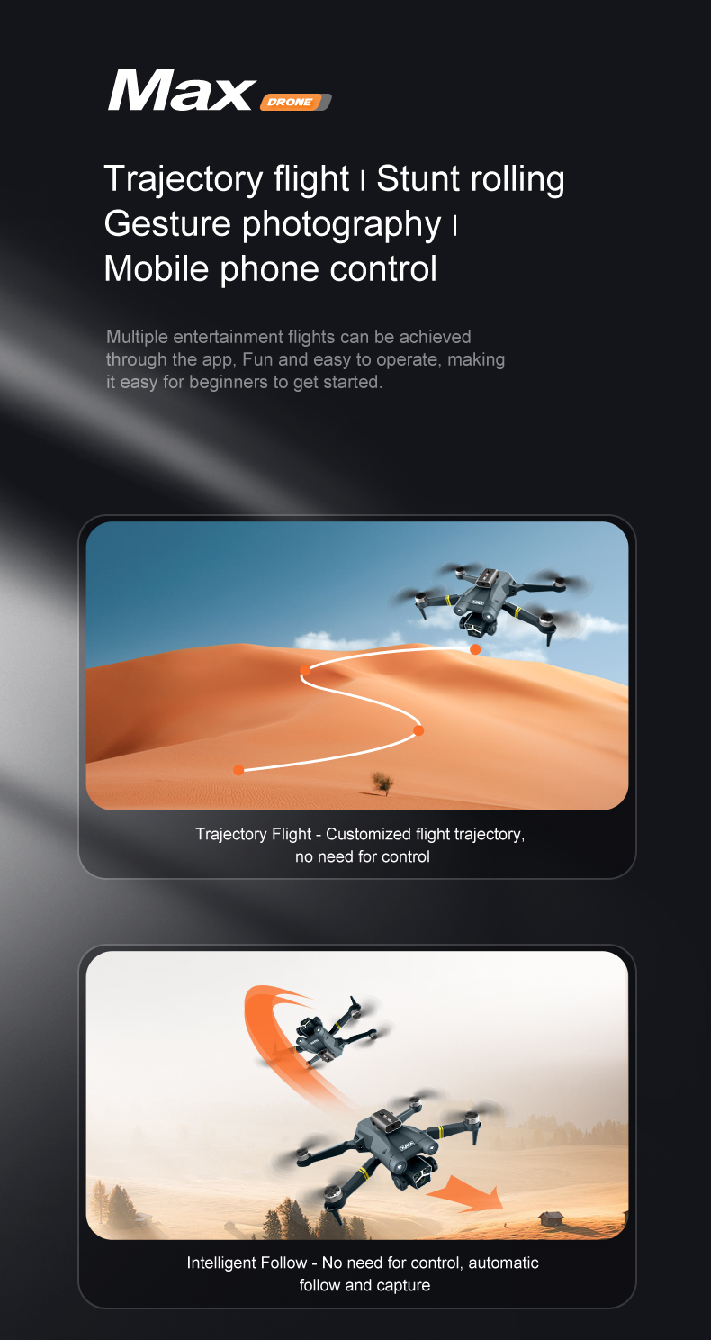 Beginner Drones HUGTEC W17HW Waypoint Flight Planning Slow Descending Landing UAV for 8-10MIN Event Coverage