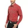 Buy cheap New fashion solid black slim fit shirts pattern shirt men's long sleeve casual shirt from wholesalers