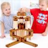 Buy cheap 60pcs Wooden Marble Track Assembly Building Blocks Ball Puzzle Children Educational Toys Kids Gift from wholesalers