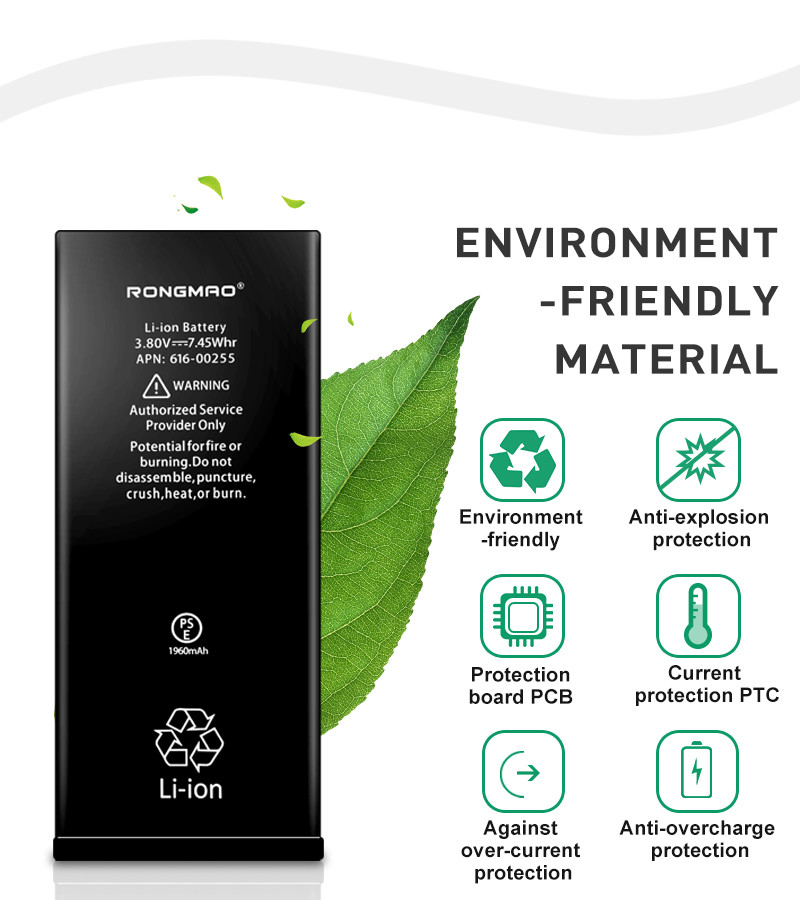 fast delivery time mobile phone replacement battery for iphone 7