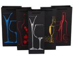 High-grade wine box packaging bag Black card single and double wine gift paper