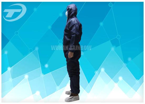 Buy cheap Durable Non Woven Fabric Blue Disposable Coveralls Chemical Resistant Coveralls from wholesalers