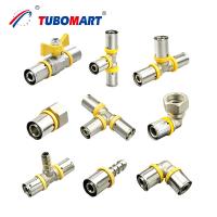 Buy cheap Nickel Plated Brass Pex Press Fittings Push to Connect Lead Free For Plumbing product