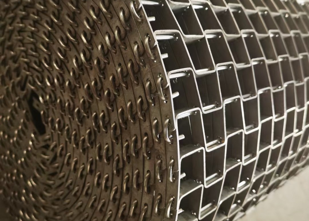 U Type Flat Wire Honeycomb Conveyor Belt 1.5mm Thickness