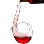 1500ml Glass Wine Decanter Aerator Classical Design Brass Instrument Shape