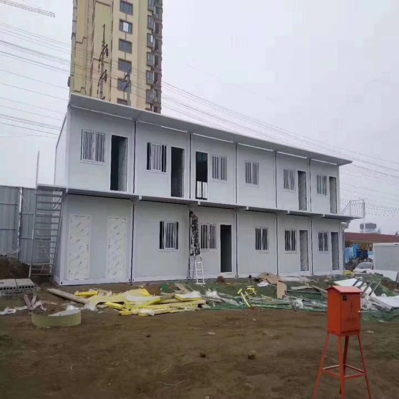 Modern White or Customized Color Prefabricated Casas for Office Apartment Living Homes