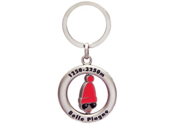 Buy cheap Zinc Alloy Die Casting Spinning Key Chain, Promotional Keychain with Misty Nickel Plating from wholesalers