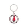 Buy cheap Zinc Alloy Die Casting Spinning Key Chain, Promotional Keychain with Misty Nickel Plating from wholesalers