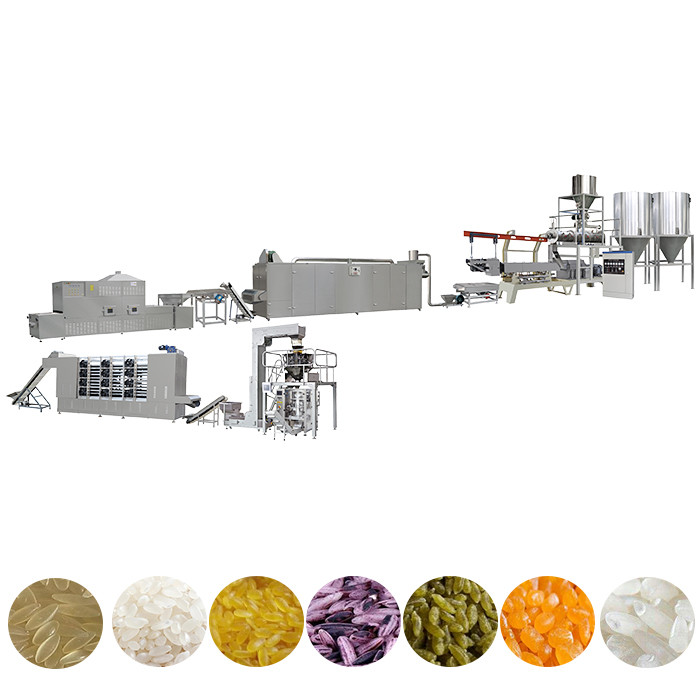 Double Screw Artificial Rice Extruder Machine Mini Nutrition