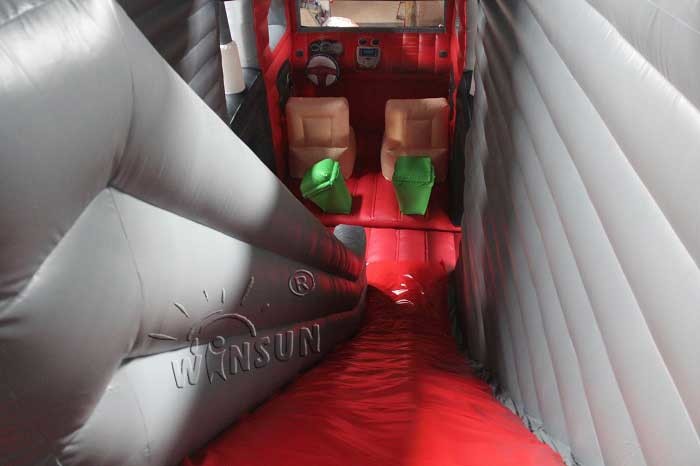 Commercial Grade Inflatable Dry Slide 13.7x4.5m Garbage Truck Style
