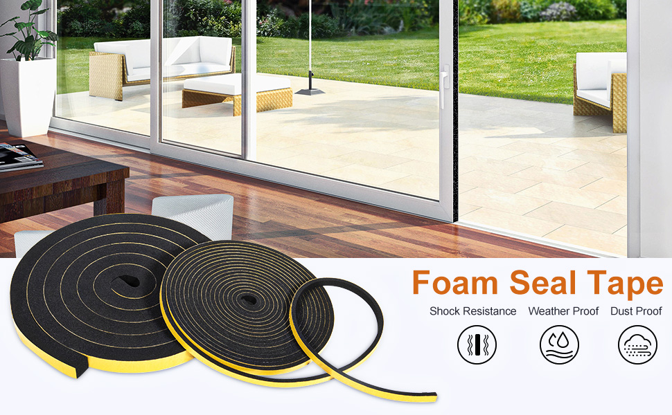 1/2 Inch X 1/2 Inch X 13 Feet Rubber Foam Tapes Neoprene Foam Strip