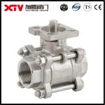 Xtv Soft Seated Stainless Steel Ball Valve with Butt Welding and Mounting Pad