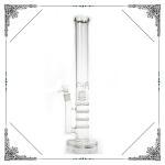 18 Inches Hookahs Straight Tube , Big Triple Honeycomb Perc Glass Tobacco Pipe