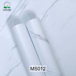 Waterproof Adhesive Wallpaper Stickers for Kitchen Countertop and Bathroom White