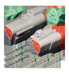 Dutsch 4 Pos Dt04-3S Over Molded Single Ended Cable Assembly Waterproof