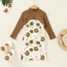 Buy cheap Spring Children'S Clothing Girls Long Sleeve Knitted Top Printed Skirt Two Piece Set from wholesalers