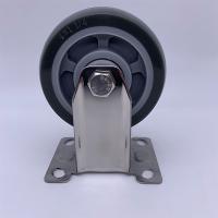 Buy cheap Stainless Steel Fork PU Tread Plate Rigid caster 3 inch product