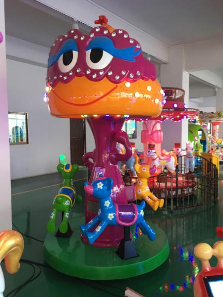 Buy cheap Coin Operated Carousel Kiddie Ride Sika Deer Scratch Resistant Thick Material from wholesalers