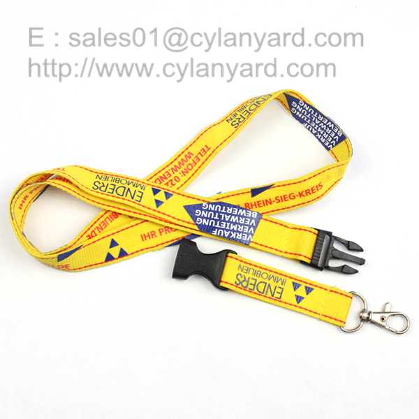 Silk screen printing polyester lanyards